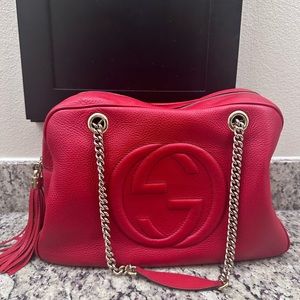 Gucci Nubuck soho chain shoulder bag